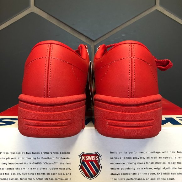 K-Swiss 'North Classic' Red (Multiple Sizes) - Picture 4 of 5